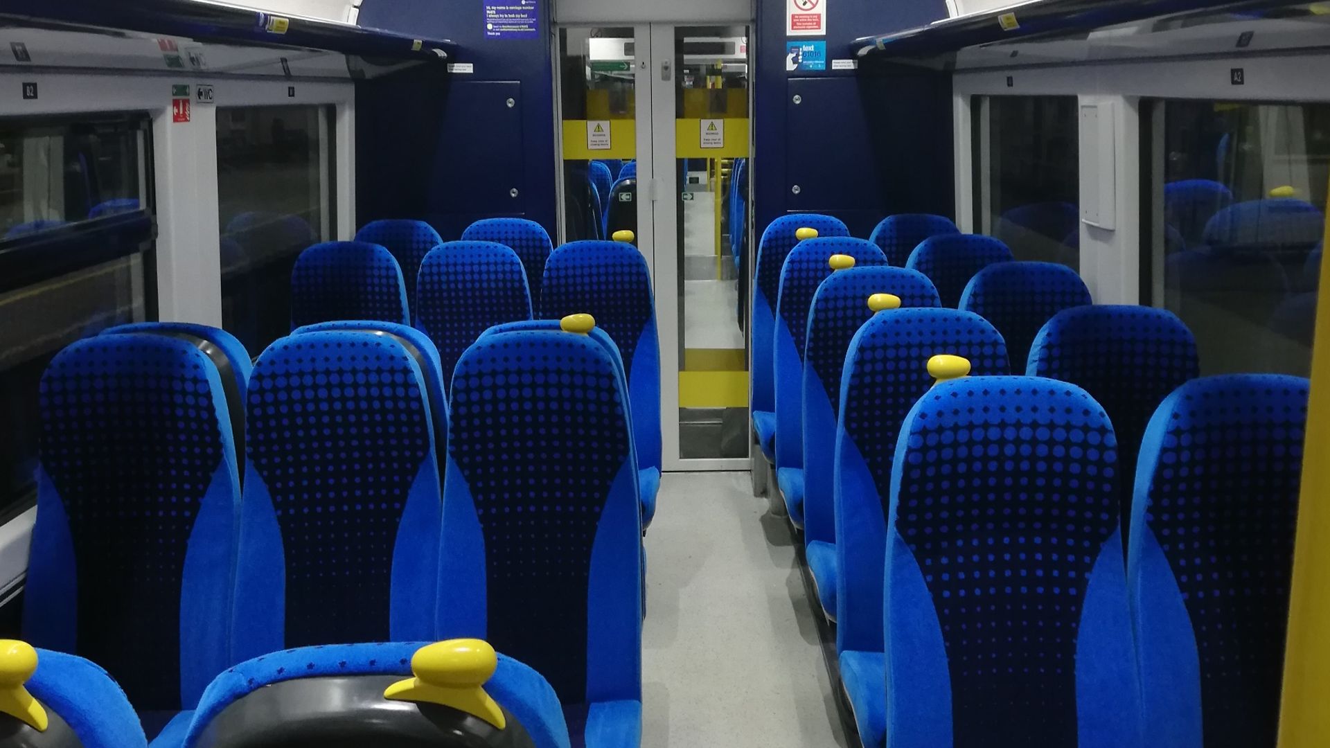 Interior of Northern Trains Class 333 unit